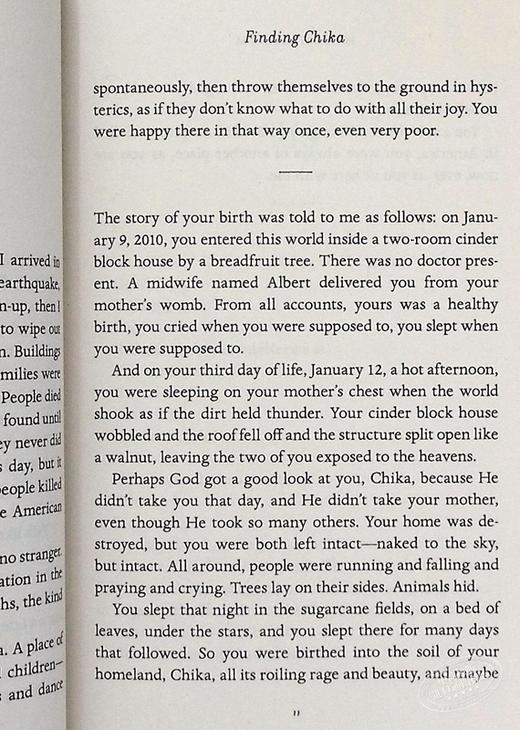 【中商原版】米奇 阿尔博姆 小女孩 地震与重组家庭 Finding Chika 英文原版 Mitch Albom 商品图6