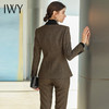 IWY/加厚毛呢西服套装棕色高级感女总裁正装女秋冬时尚拼色职业装	CP1461 商品缩略图3