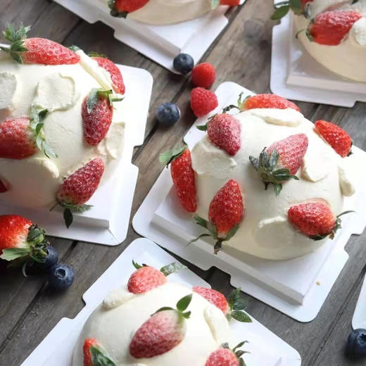 草莓炸弹 -4寸/6寸/8寸草莓季限定 一鲜奶动物奶油蛋糕 商品图1