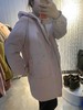 水淼2021冬新品超显瘦百搭实用性强连帽显瘦中长款棉服3124 商品缩略图4