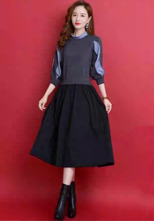 女中袖连衣裙A200# 商品图3