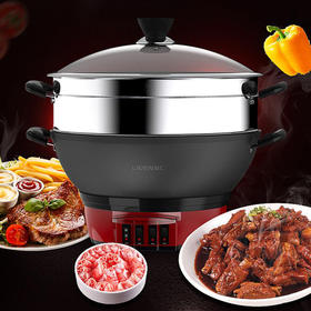 利仁(LIVEN) DG-Z320多功能电蒸锅电火锅家用3.5L