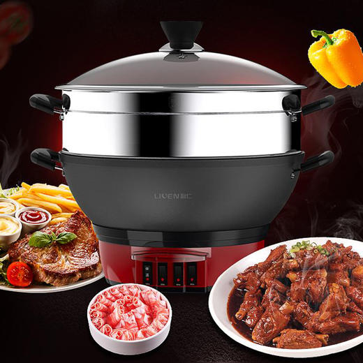 利仁(LIVEN) DG-Z320多功能电蒸锅电火锅家用3.5L 商品图0