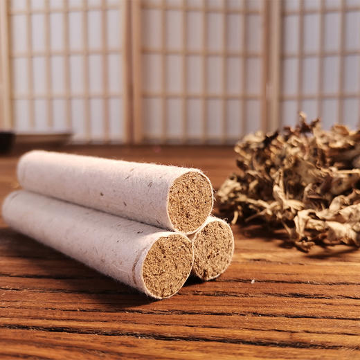 谦益3年陈艾条 1根长10cm 直径1.8cm  热力温和 渗透力强 商品图2