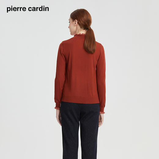 皮尔卡丹女装冬季新款简约淑女优雅羊毛针织衫P1495K1414C0
 商品图3