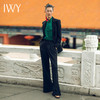 IWY/职业时尚西装套装宽肩收腰中式盘扣中国风流行213221C1+213221P2 商品缩略图0
