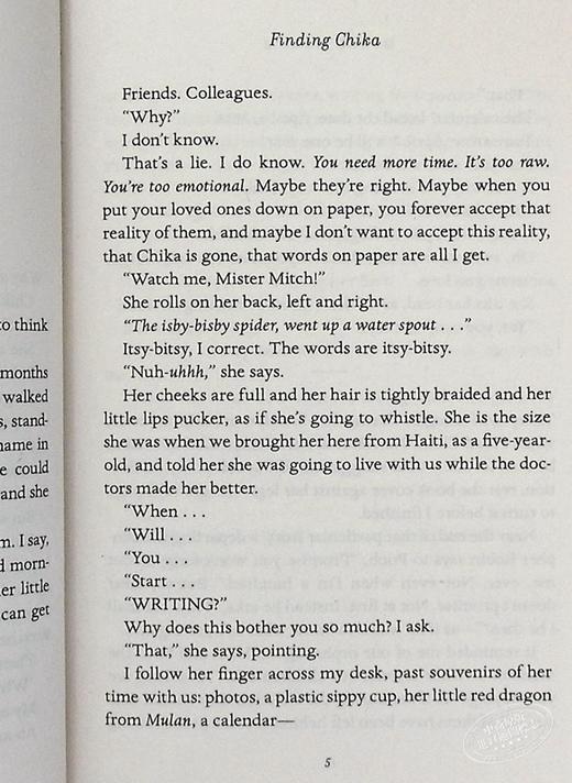 【中商原版】米奇 阿尔博姆 小女孩 地震与重组家庭 Finding Chika 英文原版 Mitch Albom 商品图4