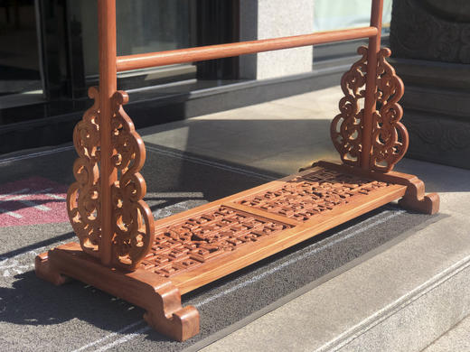 红桥红  家具严选  缅甸花梨（大果紫檀）【清式螭龙 衣帽架】 商品图3