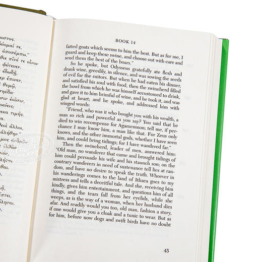 【中商原版】荷马史诗 奥德赛 卷13-24 共24卷 洛布古典丛书 原文希英对照版 Odyssey Volume II Books 13 24 英文原版 Homer 商品图3