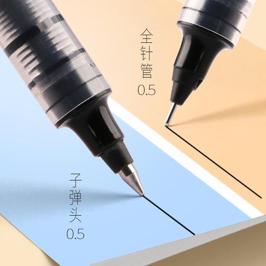 【白雪直液走珠签字字】白雪直液式走珠笔0.5mm黑色蓝色红色签字水笔学生考试红办公中性笔 商品图4