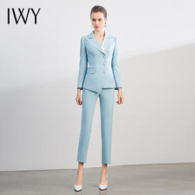 IWY/蓝色西装女套装2021新款女神范气质时尚高端职业装名媛正装工作服 CP1195