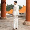 IWY/国风时尚西装套装白色职业经典商务垂感光泽优雅OL213229C1+P3 商品缩略图3