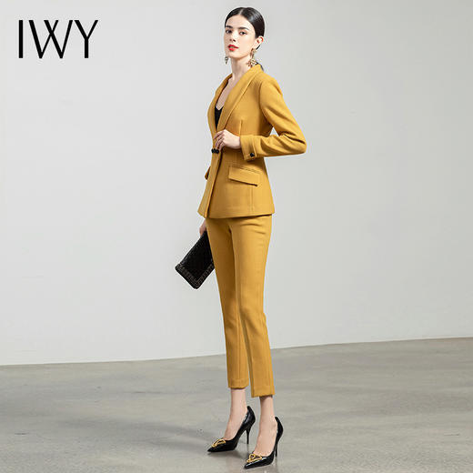 IWY/厚款高端西装冬职业装套裤西装加厚OL通勤时尚西服工服套装女CP729 商品图4
