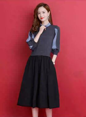 女中袖连衣裙A200#