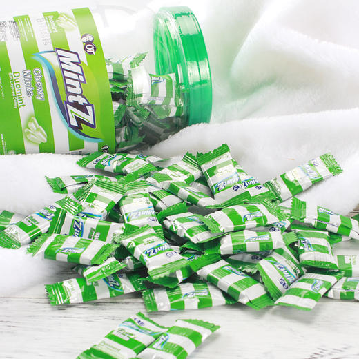印尼MintZ薄荷味/双重薄荷味软糖（罐装）460g 口味清新 酷爽不停 嚼劲十足 060002/060001 商品图2