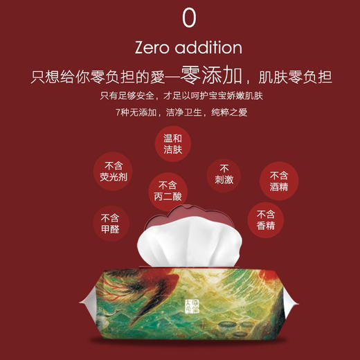 【黑金专享】beaba大鱼海棠婴儿柔湿巾60抽12包FX 商品图2