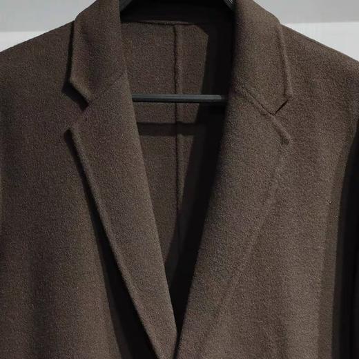 太平鸟男装2021年冬时尚新款合体羊毛双面呢料大衣B1AAB4207 商品图2