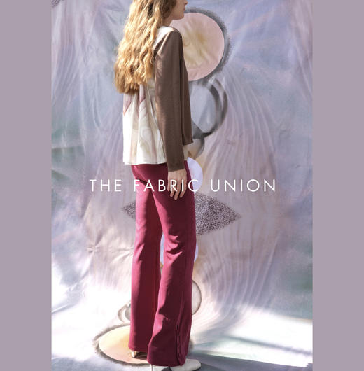 THE FABRIC UNION假两件羊毛外套休闲微喇叭裤 商品图3