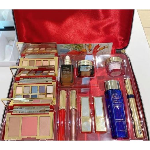 【圣诞限定】ESTEE LAUDER /雅诗兰黛 2020圣诞彩妆大礼包 13件套装（套装多肽/智妍面霜随机） 商品图1