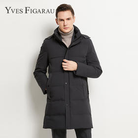 YvesFigarau伊夫·费嘉罗冬季厚款商务休闲保暖长款羽绒服924270