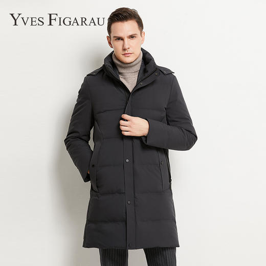 YvesFigarau伊夫·费嘉罗冬季厚款商务休闲保暖长款羽绒服924270 商品图0
