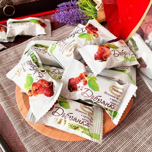 俄罗斯进口奶油巧克力夹心糖果牛奶零食500g 商品图4