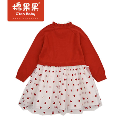 商场同款棉果果春季女童网纱棉线连衣裙M122700422113 商品图2