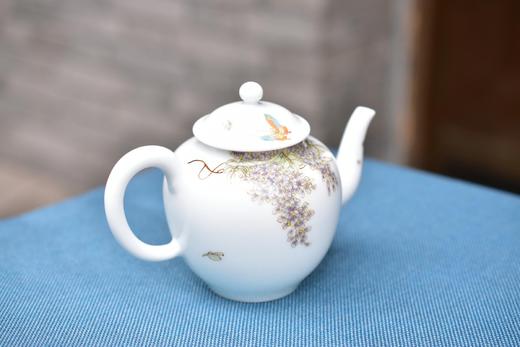 自慢堂釉中彩蛋形壶 宝瓶壶 茶壶 商品图1