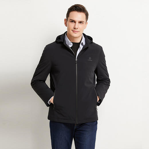 YvesFigarau伊夫·费嘉罗冬季厚款商务休闲保暖连帽羽绒服924268 商品图2