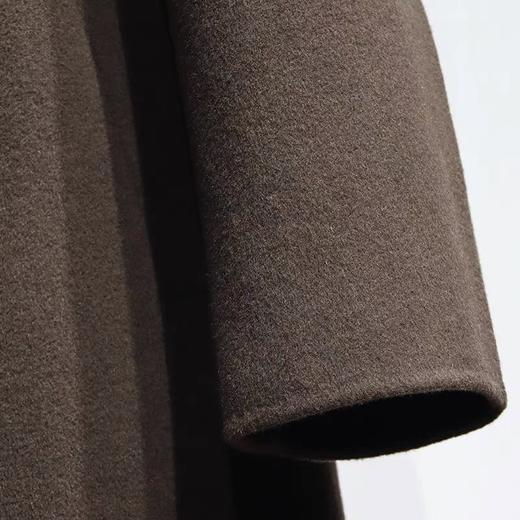 太平鸟男装2021年冬时尚新款合体羊毛双面呢料大衣B1AAB4207 商品图3