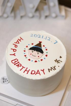 【生日蛋糕】手绘男孩款