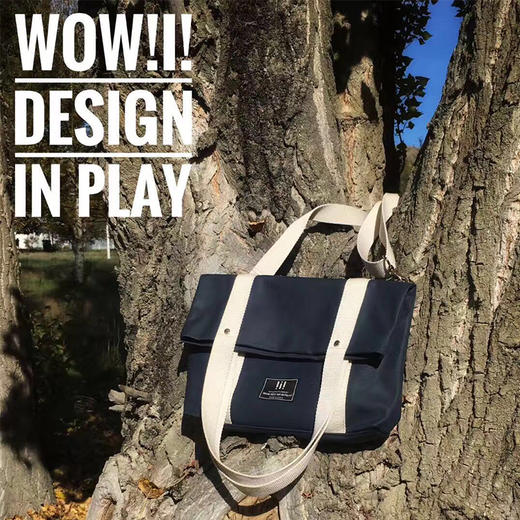 玩物托特包TB004帆布防水包包女包新款学生上课纯色手提布袋包单肩斜挎包 商品图2