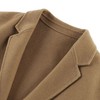太平鸟男装卡其色毛呢羊毛大衣中长款外套B1AAB4304 商品缩略图2