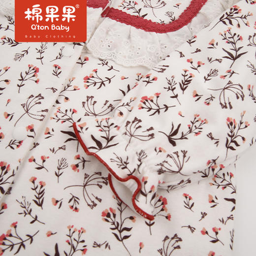 商场同款棉果果春季女童双层对开连体衣连身衣哈衣M124722222120 商品图2