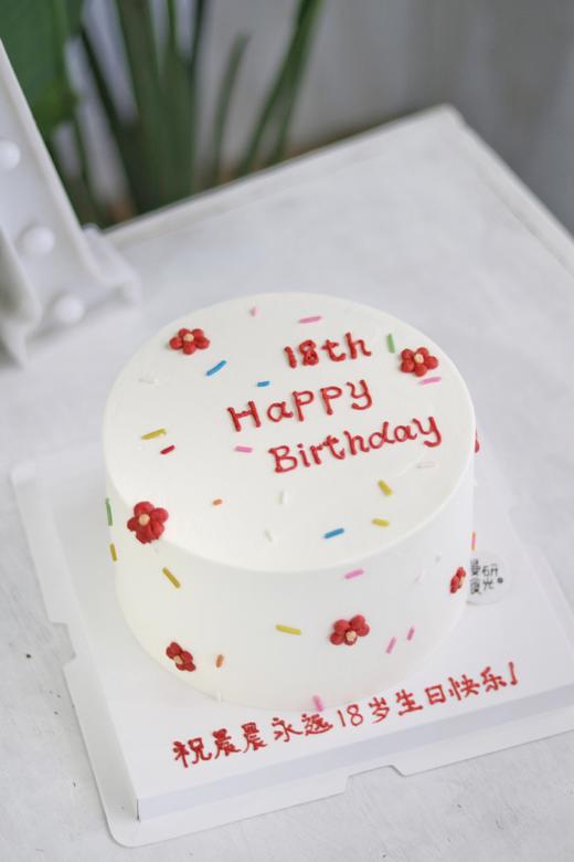 【生日蛋糕】小花手绘款 商品图0