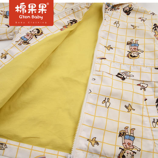 商场同款棉果果春季女童印花连帽风衣M122100422111 商品图4