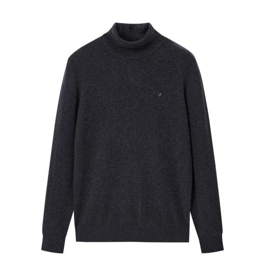 太平鸟男装 2021冬新款高领灰色商务毛衣B1EGB4448 商品图1