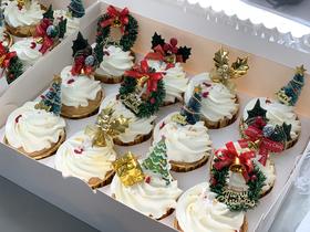 【圣诞节】经典款·圣诞节cupcake杯子蛋糕