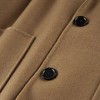 太平鸟男装卡其色毛呢羊毛大衣中长款外套B1AAB4304 商品缩略图3