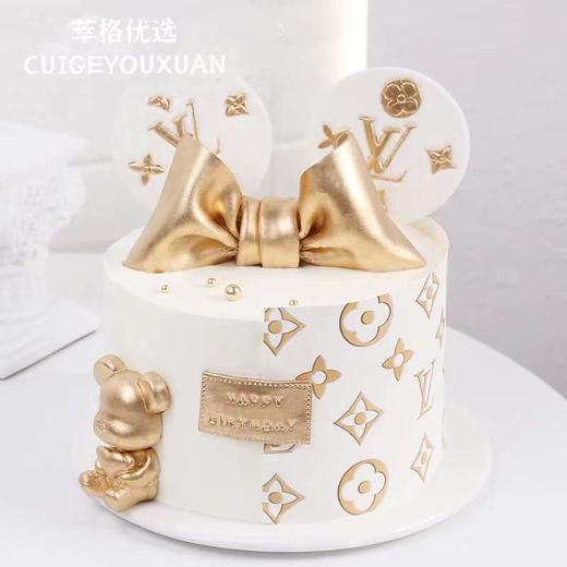 LV小熊  蝴蝶结翻糖女神蛋糕 商品图2