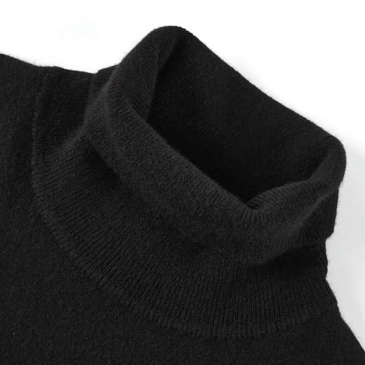 太平鸟男装 冬季黑色韩版修身高领毛衣B1EGB4447 商品图1