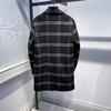 2021冬季双面尼大衣时尚格纹商务长款羊毛外套男士大衣 B1AAB4306 商品缩略图1
