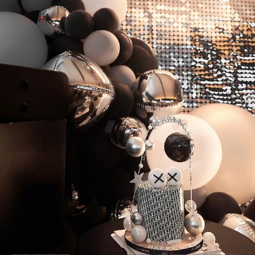 男士黑银色生日布置 商品图8