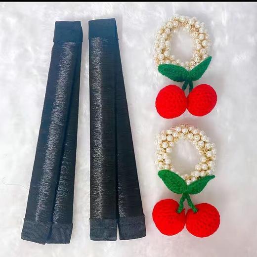 女童毛绒樱桃发圈新款不伤发弹性好小女孩发饰韩国网红头绳 商品图8