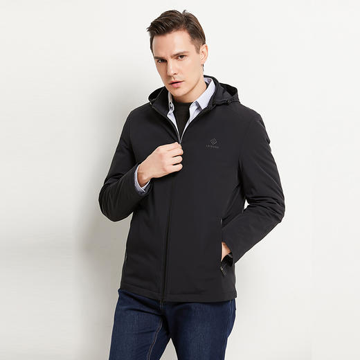 YvesFigarau伊夫·费嘉罗冬季厚款商务休闲保暖连帽羽绒服924268 商品图1