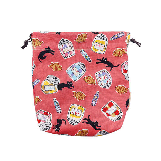 HUJI祤集Tidy收纳袋插画小黑猫 商品图0