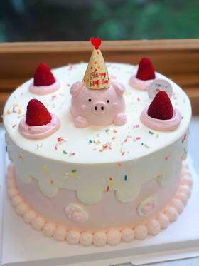 复古猪猪奶油蛋糕 下单前请仔细阅读商品详情