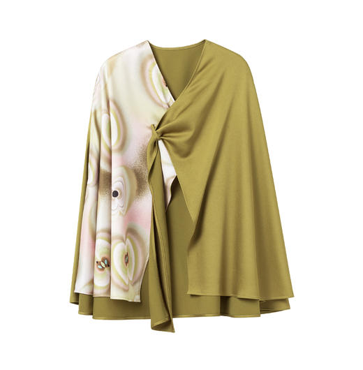 THE FABRIC UNION假日缎面印花斗篷假日缎面印花长裙 商品图4