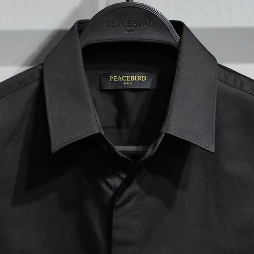 太平鸟男2021冬修身长袖衬衫韩版衬衣B1CAB4234 商品图2