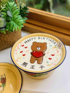 猪油盆手绘熊奶油蛋糕 下单前请仔细阅读商品详情